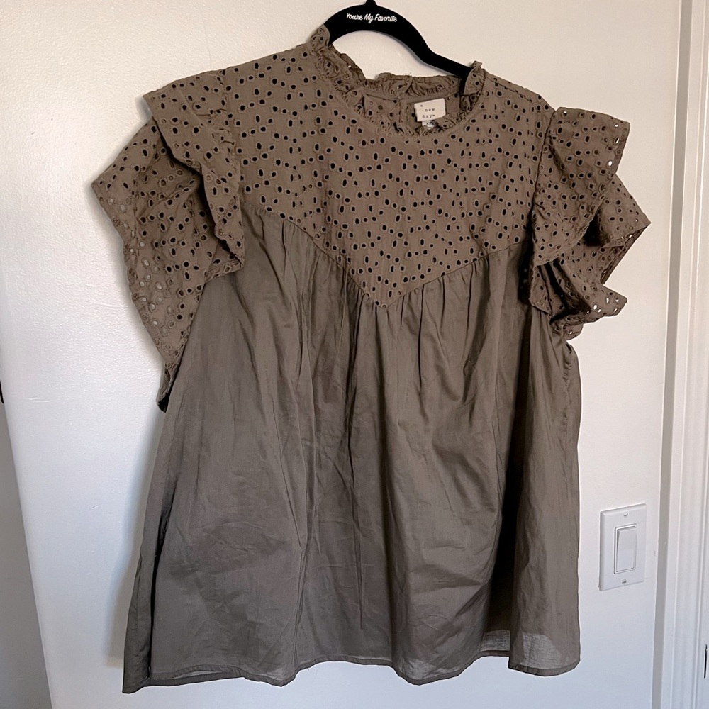 Brown blouse